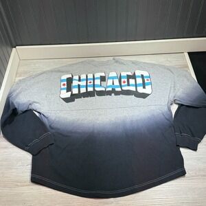 Chicago Spirit Jersey Illinois Long Sleeve T Shirt Adult Sz XL Gradient Willis